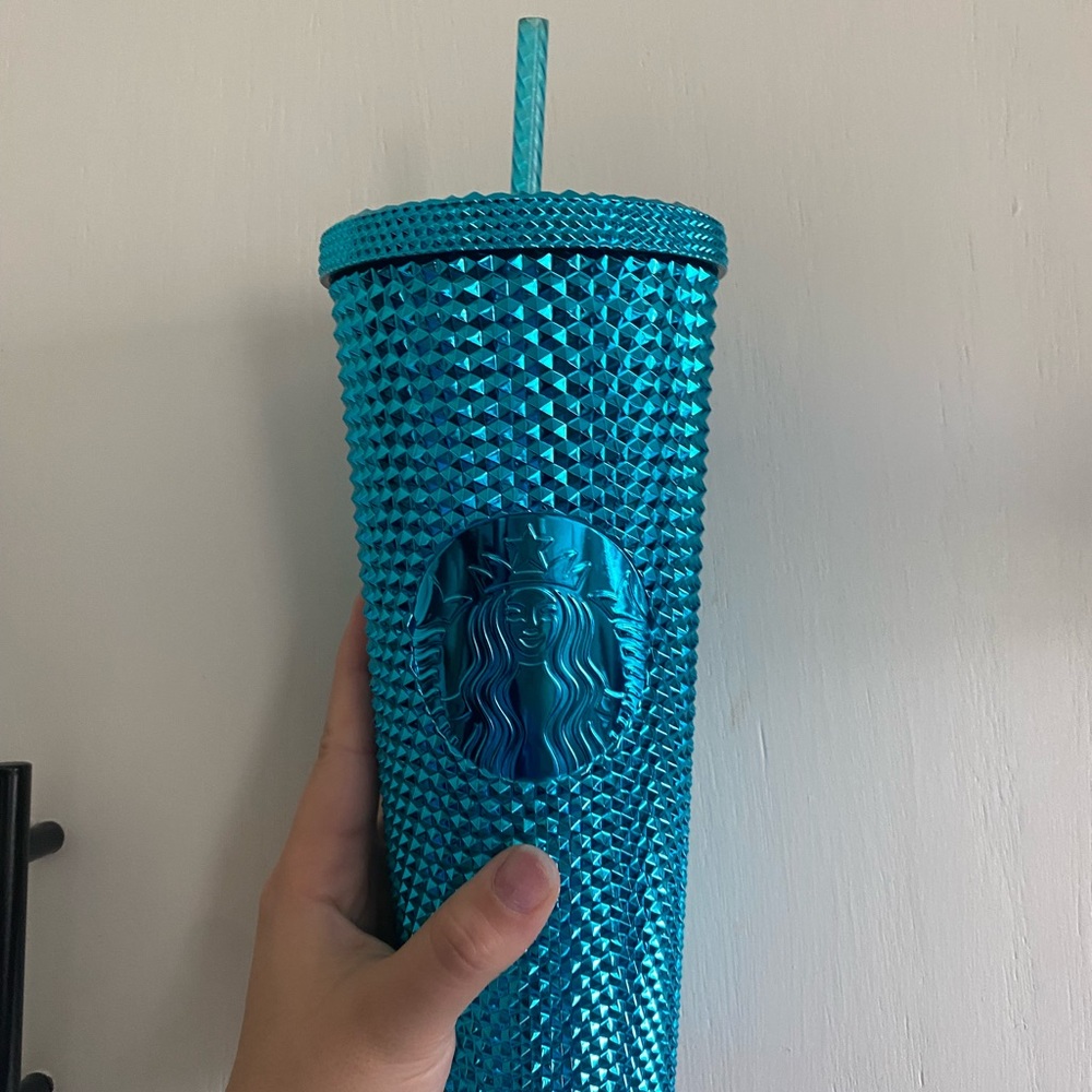 Blue New studded Starbucks cup